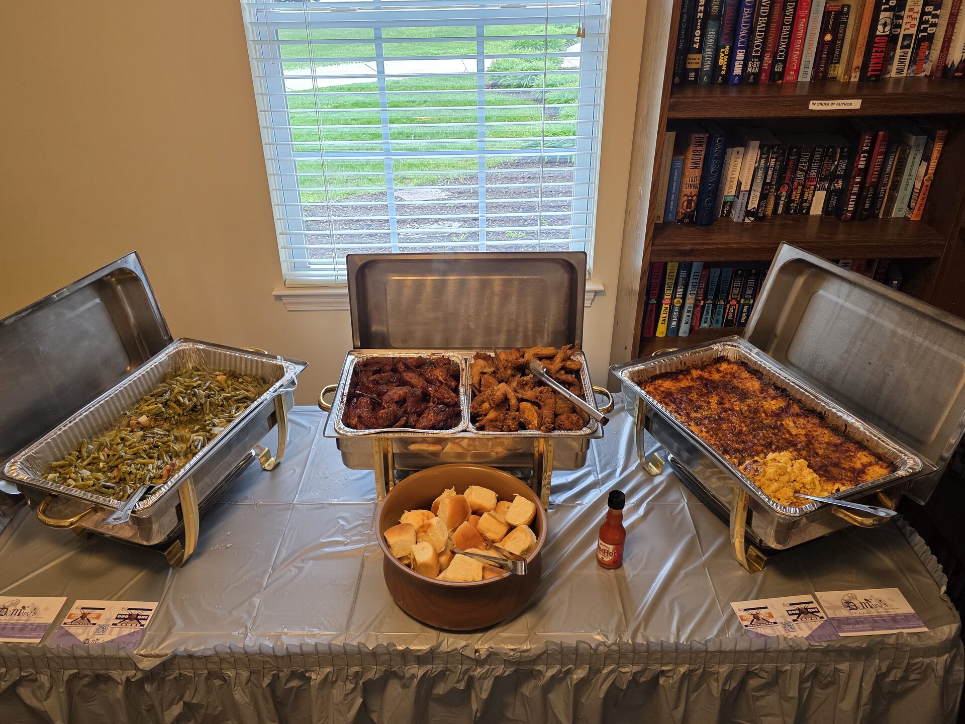 Full buffet spread